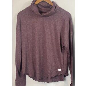NWT Soybu Women's So Soft Funnel Neck Long Sleeve Top Purple Size XL $50 3C594
